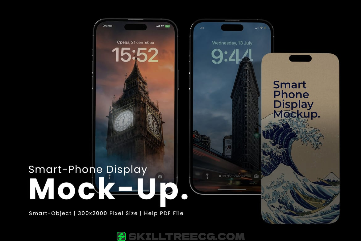 Smart-Phone Display Mockup（534220）-技能树